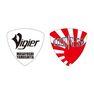 Vigierヴィジェ 2023 YM-PICK RED/RS Loudness 山下昌良 シグネイチャー ギターピック×10枚
