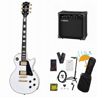 Epiphone Inspired by Gibson Custom Les Paul Custom Alpine White YAMAHA GA15IIアンプ付属初心者セットR【WEBSHOP