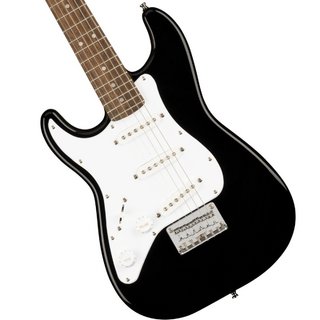 Squier by Fender Mini Stratocaster Left-Handed Laurel Fingerboard Black ミニエレキギター 【心斎橋店】