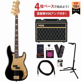 Squier by Fender 40th Anniv.Precision Bass Gold Edition Laurel Fingerboard Gold Anodized Pickguard Black スクワイヤー