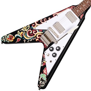 Epiphone Jimi Hendrix Love Drops Flying V (Ebony)