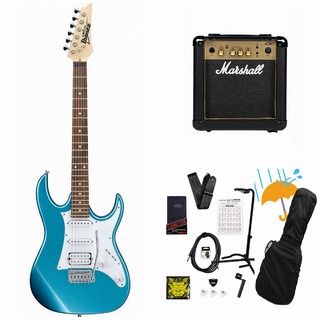 IbanezGio GRX40-MLB (Metallic Light Blue) 入門用  Marshall MG10アンプ付属エレキギター初心者セットR【WEBSHO