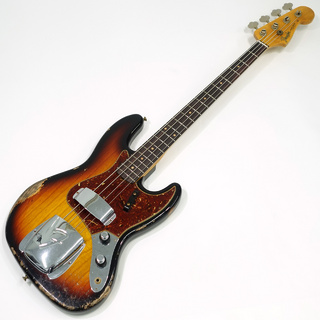 Fender Custom Shop 2024 Custom Collection Time Machine 1961 Jazz Bass Heavy Relic / Super Faded Aged 3-Tone Sunburst