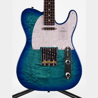 Fender 2024 Collection Made in Japan Hybrid II Telecaster Quilt (Aquamarine) 