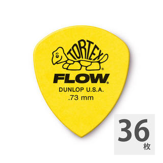 Jim Dunlop558B073 Tortex FLOW Standard 0.73mm ギターピック×36枚