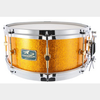 canopus The Maple 6.5x14 Snare Drum Gold Spkl
