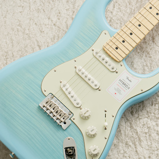 Fender2024 Collection Made in Japan Hybrid II Stratocaster -Flame Celeste Blue-【#JD24017383】