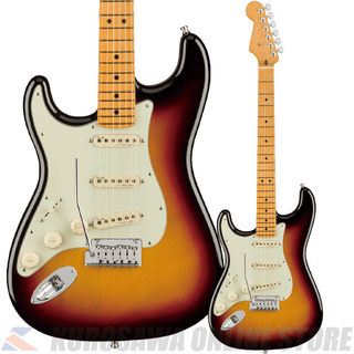 FenderAmerican Ultra Stratocaster Left-Hand, Maple, Ultraburst 【小物セットプレゼント】(ご予約受付中)