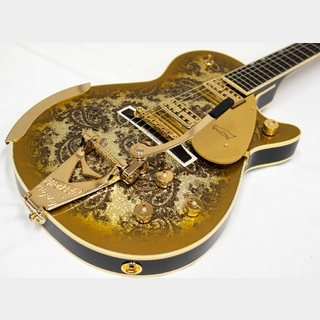 Gretsch G6134TG Limited Edition Paisley Penguin with String-Thru Bigsby, Gold Paisley