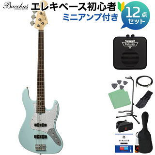 Bacchus WJB-360R PTL-SOB ベース 初心者12点セット 【ミニアンプ付】