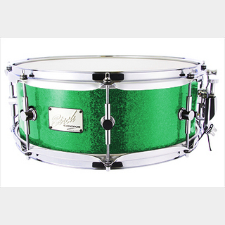 canopus Birch Snare Drum 5.5x14 Green Spkl