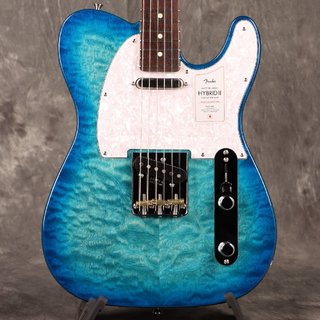 Fender 2024 Collection Made in Japan Hybrid II Telecaster QMT Rosewood FB Aquamarine [限定モデル][S/N JD240