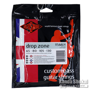 ROTOSOUND Drop Zone 66 Custom Stainless Steel Roundwound, RS66LH (.065-.130)