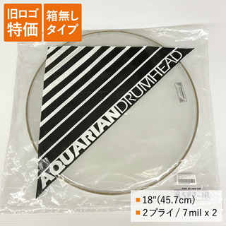 AQUARIAN 化粧箱無し■ドラムヘッド RSP2-18-Q 18インチサイズ クリアヘッド アクエリアン