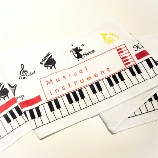 YOUKOU HOME MI211 マフラータオル Musical instrument 鍵盤 楽器 ピアノ