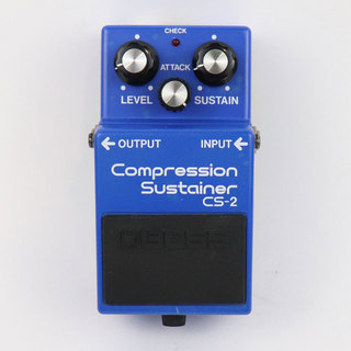 BOSS 【中古】コンプレッサー エフェクター BOSS CS-2 Compression Sustainer Made in Japan ギターエフェクター