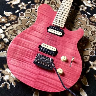 Sterling by MUSIC MAN【現物写真】SUB AX3FM-STP-M1 AXIS FLAME MAPLE ステイン・ピンク エレキギター