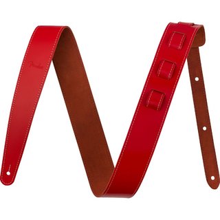 FenderEssentials Leather Strap Red フェンダー [ギターストラップ]【福岡パルコ店】