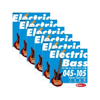 Ikebe Original Electric Bass Strings イケベ弦 エレキベース用 045-105 [Regular Light Gauge/IKB-EBS-45105] ×6セット