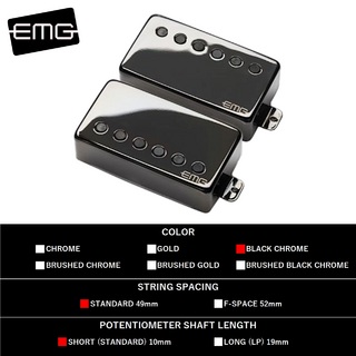 EMG JH SET (Black Chrome) [James Hetfield Signature Model]【ギター用/ハムバッカーピックアップ】