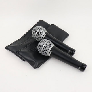 Shure 【中古】 ダイナミックマイク 2本セット SHURE シュア PG58 ×2本セット ボーカル用ダイナミックマイク