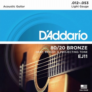 D'Addario EJ11 80/20 BRONZE Light (.012 - .053)