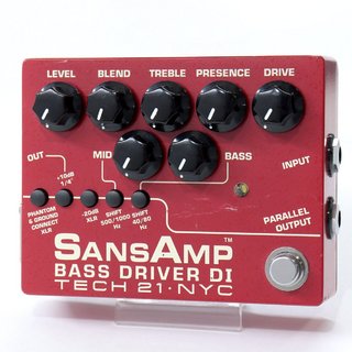 TECH21 SansAmp BASS DRIVER DI V2 Vermilion 【池袋店】