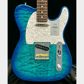 Fender 2024 Collection Made in Japan Hybrid II Telecaster -Quilt Aquamarine-【最終入荷】【JD24019624】