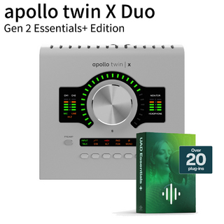 Universal Audio Apollo Twin X DUO Gen 2 Essentials+ Edition 10イン 6アウトオーディオインターフェイス【即納可】