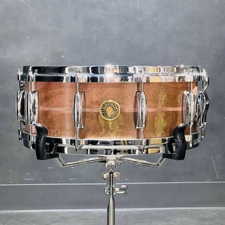 Gretsch Keith Carlock Signature Snare Drum - 2mm Antique Aged Brass 14×5.5 [GAS5514-KC]【店頭展示特価品】