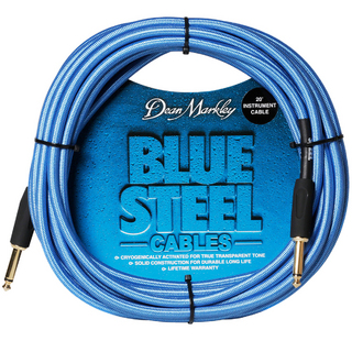 Dean MarkleyBSIN20S 楽器用ケーブル 6m S-SBlue Steel Instrument Cables