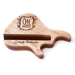 MAYONES Wooden Phone Holder Figured Maple Limited #8 (Flame Maple / Mahogany)