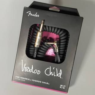 Fender JHVoodooChildCable30 BLK シールド　カールケーブル 30ft 約9.1ｍ