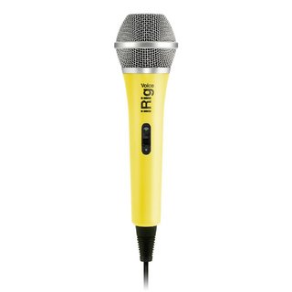 IK Multimedia iRig Voice - Yellow【スマホの専用アプリを使えば、どこでもカラオケを楽しめる】