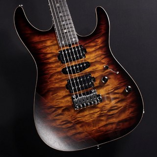 T's Guitars DST-Pro24 Selected Quilted Maple Top (Tiger Eye Burst) #032472