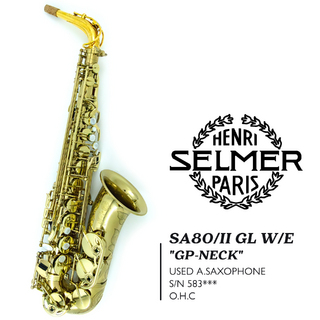 H. Selmer SA80II GL GP-NECK A.SAX w/e S/N 583***