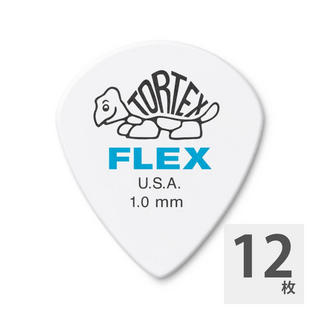 Jim Dunlop468 Tortex Flex Jazz III 1.0mm ギターピック×12枚