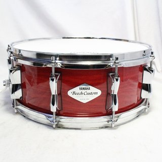 YAMAHA WSD085 Beech Custom Snare ＃RED APPLE 14×5.5 ヤマハ ビーチカスタム 【横浜店】