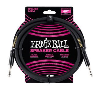 ERNIE BALL アーニーボール 6072 6' STRAIGHT/STRAIGHT SPEAKER CABLE スピーカーケーブル