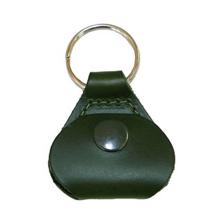 Perri'sペリーズ FBPH-7139 GREEN Baseball Leather Pick Keychains ピックホルダー ピックケース キーリング付き