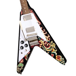 Epiphone Inspired by Gibson Custom Jimi Hendrix "Love Drops" Flying V LH Left Handed Ebony【WEBSHOP】