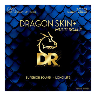 DR DRAGON SKIN＋ Quantum Nickel for Bass DBQM6-30 マルチスケール 30-125 極薄コーディング 6弦ベース弦