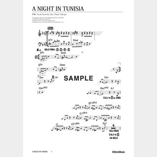 楽譜A Night In Tunisia