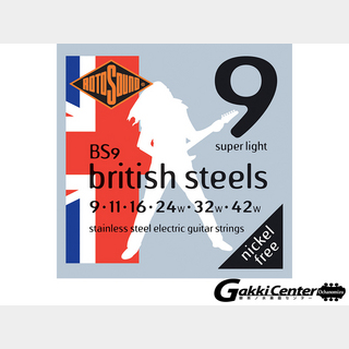 ROTOSOUNDBS9 British Steels Super Light (.009-.042)