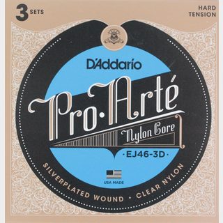 D'Addario ダダリオ Pro-Arte EJ46-3D クラシックギター弦 3セットパック×2パック（6SET）