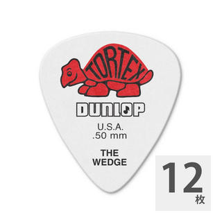 Jim DunlopTORTEX WEDGE 424R 0.5 ギターピック×12枚