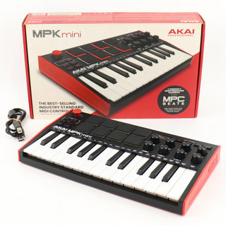 AKAI 【中古】 AKAI Professional MPK mini MK3 25鍵盤 USB MIDIキーボード コントローラー