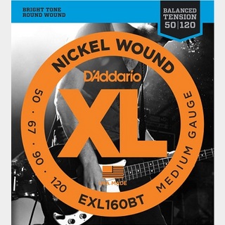D'Addario EXL160BT XL NICKEL Bass Strings Balanced Tension 50-120 Long Scale 【渋谷店】