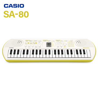 CasioSA-80 ミニキーボード 44鍵盤SA76 後継モデル