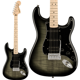 Squier by FenderAffinity Series Stratocaster FMT HSS Maple Fingerboard Black Pickguard Black Burst エレキギター スト